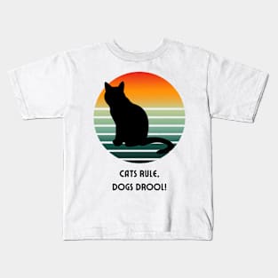 Cats Rule Kids T-Shirt